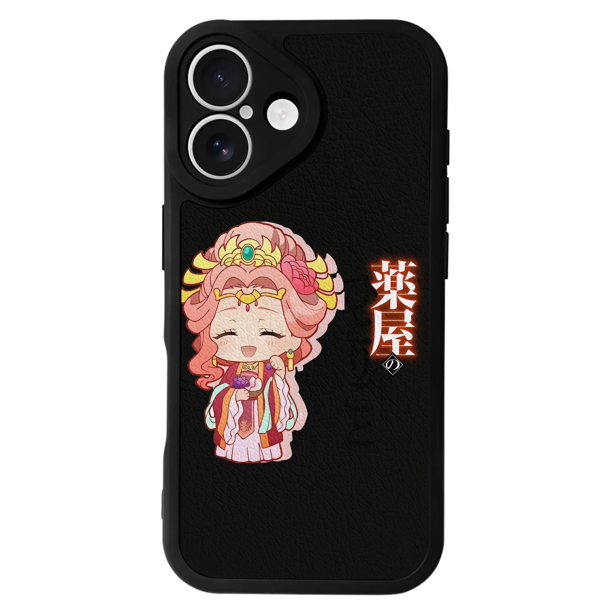 薬屋のひとりごと グッズ,玉葉妃 - IPhone 16シリーズ対応 ・ シリコンスマホケース ・ レザー調 ・ 高精度フィット ・ 耐衝撃 ・ ワイヤレス充電対応 ・ 精密カット